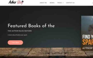 Author Blog Pro (screenshot desktop)
