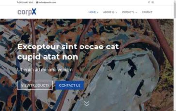 CorpX (screenshot desktop)