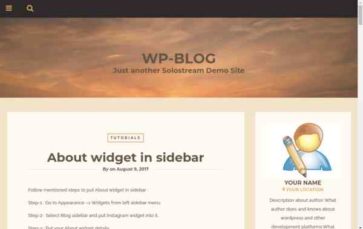 WP-Blog (screenshot desktop)