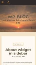 WP-Blog (screenshot mobile)