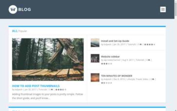 WP-Blogging (screenshot desktop)