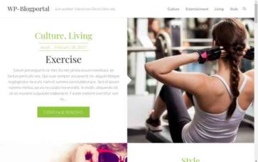 WP-Blogportal (screenshot desktop)