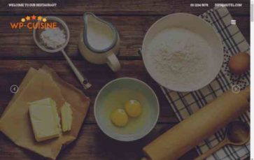 WP-Cuisine (screenshot desktop)