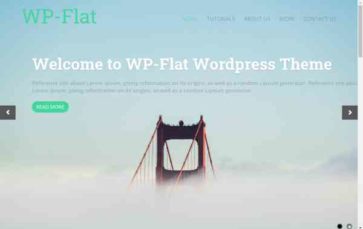 WP-Flat (screenshot desktop)
