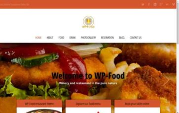 WP-Food (screenshot desktop)