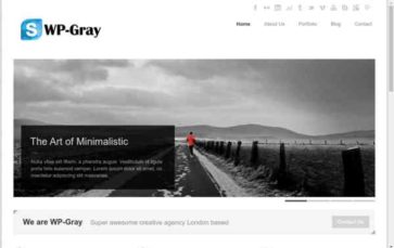 WP-Gray (screenshot desktop)