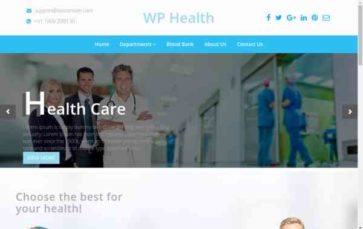 WP-Health (screenshot desktop)