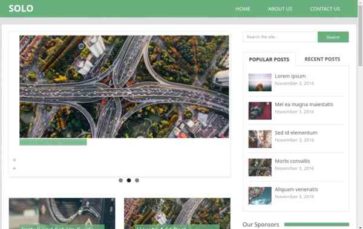 WP-Solo (screenshot desktop)
