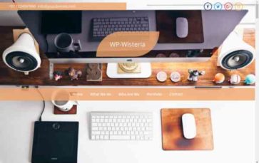 WP-Wisteria (screenshot desktop)