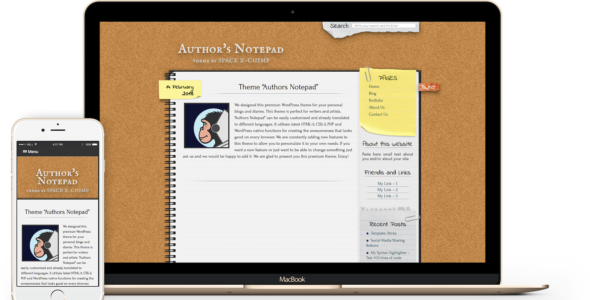 Authors Notepad (Space X-Chimp)