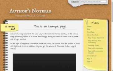 Authors Notepad (screenshot desktop)