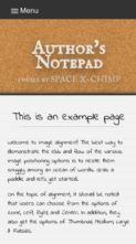 Authors Notepad (screenshot mobile)