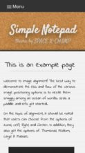 Simple Notepad (Space X-Chimp) - (screenshot mobile)