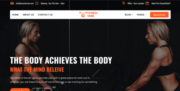Fitness FSE (Sparkle Themes)