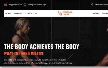 Fitness FSE (screenshot desktop)