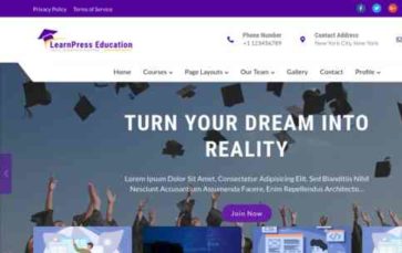 Learn Press Education Pro (screenshot desktop)