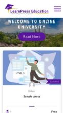 Learn Press Education Pro (screenshot mobile)
