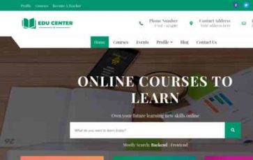 Online EduCenter Pro (screenshot desktop)