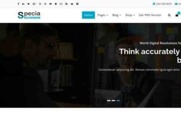 Specia (screenshot desktop)