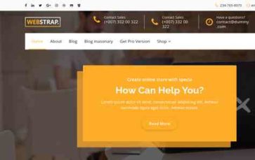 Webstrap (screenshot desktop)