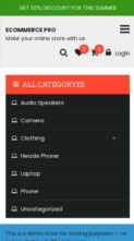 eCommerce Pro (SpiderBuzz) (screenshot mobile)