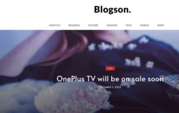 BlogSon Pro (screenshot desktop)
