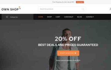 Own Shop Lite (screenshot desktop)