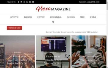 Purea Magazine (screenshot desktop)