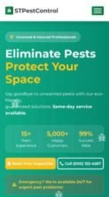 ST Pest Control Services (screenshot mobile)