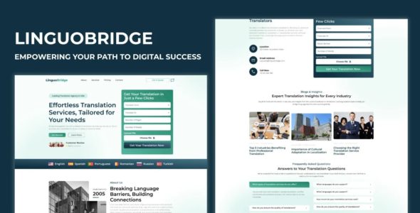 St Tranlation Agency Pro (StrivioThemes)