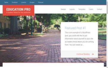 Education Pro (StudioPress) - (screenshot desktop)