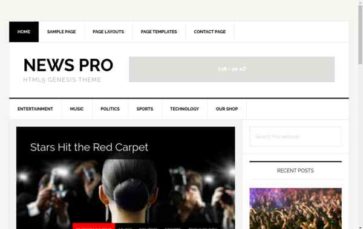 News Pro (StudioPress) - (screenshot desktop)