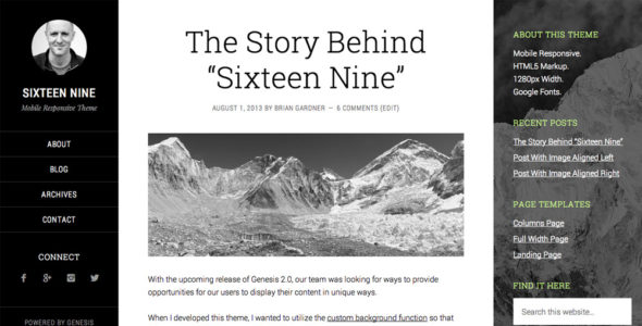 Sixteen Nine Pro (StudioPress)