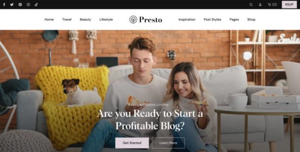 Presto Blog (SublimeTheme)