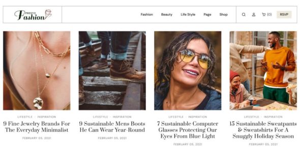 Presto Fashion Blogger (SublimeTheme)