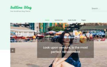 Sublime Blog (screenshot desktop)