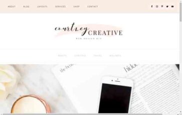 Courtney Creative (screenshot desktop)