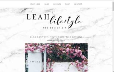 Leah Lifestyle (screenshot desktop)
