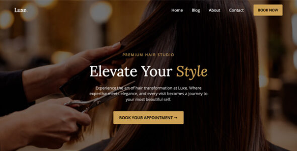 Luxe Hair Salon Pro (Superb Themes)