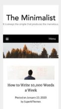 ResponsiveBlogily Pro (screenshot mobile)