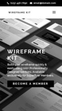 Wireframe Kit (screenshot mobile)