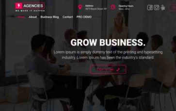 Agencies (TallyThemes) (screenshot desktop)