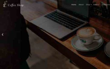 Coffee Shop Pro (TallyThemes) (screenshot desktop)