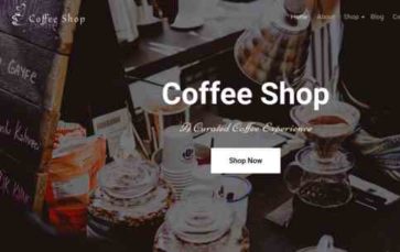 Coffee Shop (TallyThemes) (screenshot desktop)