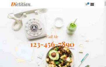 Dietitian Pro (TallyThemes) - (screenshot desktop)