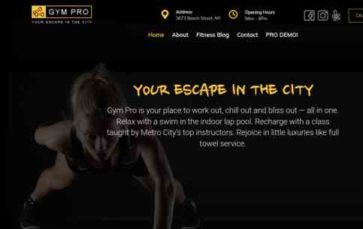 Screenshot Desktop Gym (TallyThemes) (screenshot desktop)