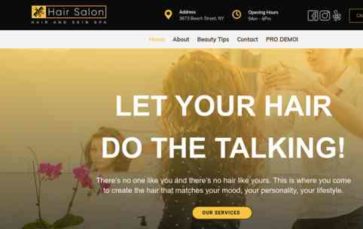 Hair Salon (screenshot desktop)