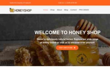 Honey Shop (TallyThemes) - (screenshot desktop)