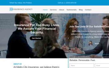 Insurance Agency Pro (TallyThemes) (screenshot desktop)
