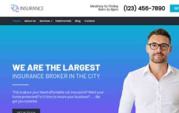Insurance Pro (TallyThemes) - (screenshot desktop)